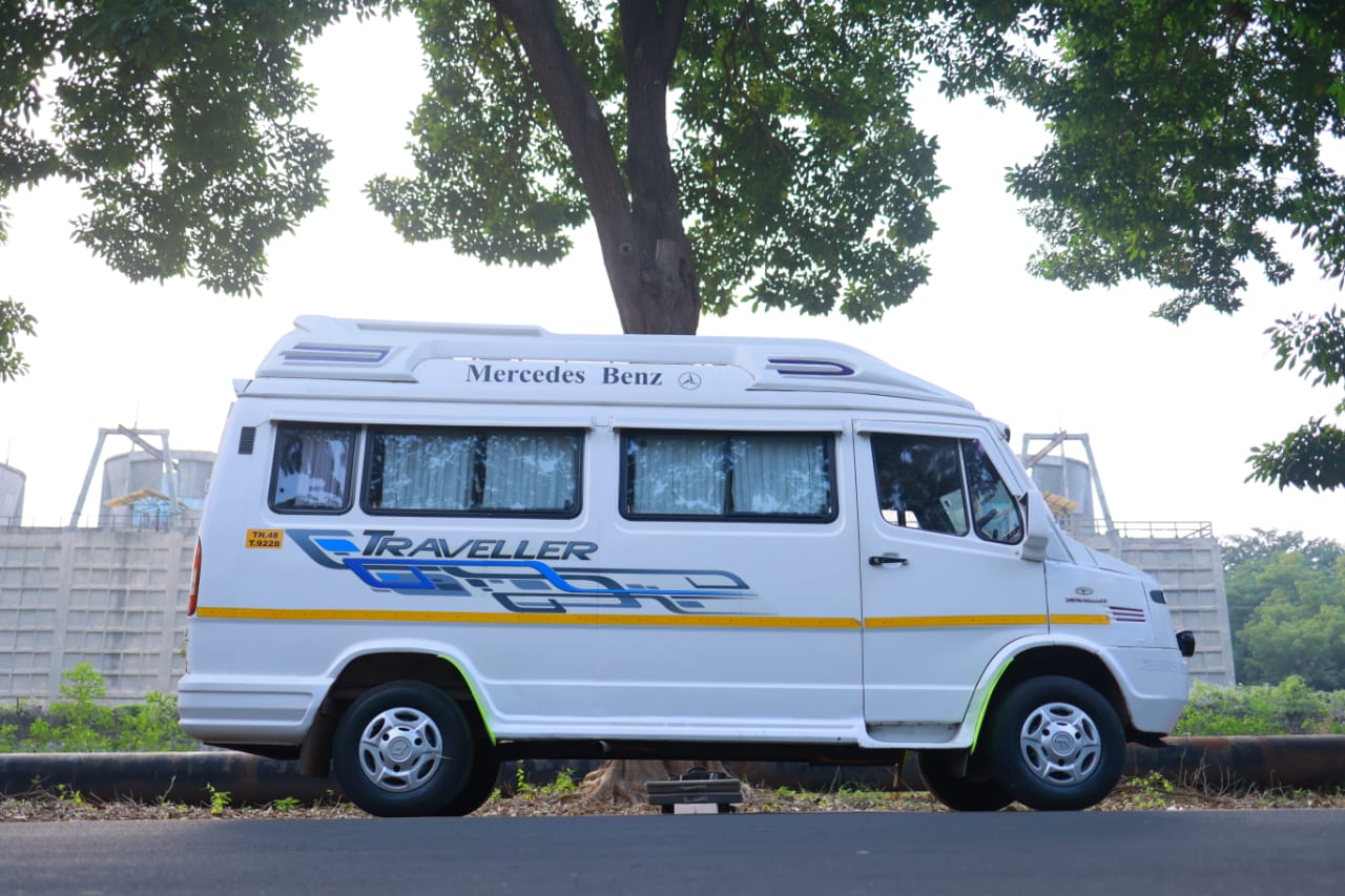 Tempo Van Rental in Coimbatore for group tours, outstation trips, and reliable transport services.